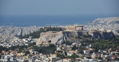 Acropóle de Atenas vista do Monte Licabeto