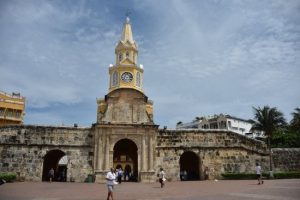 Torre do Relógio na muralha de Cartagena