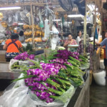 Mercado das Flores estandes no Mercado das Flores de Banguecoque