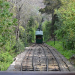 Funicular Cerro San Cristobal. Santiago do Chile Funicular Cerro San Cristobal