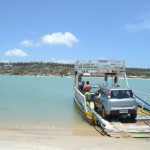 Travessia de balsa para Barra do Cunhaú Balsa para Barra do Cunhaú